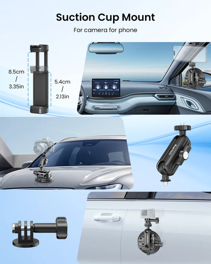4" Suction Cup Mount with Magic Arm
