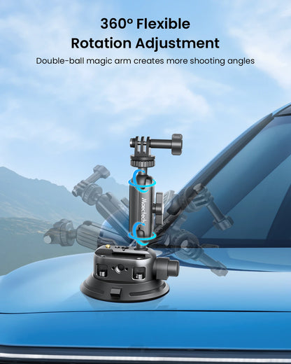 4" Suction Cup Mount with Magic Arm