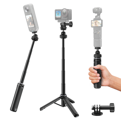 Quick Release Selfie Stick Tripod with 1/4" Screw