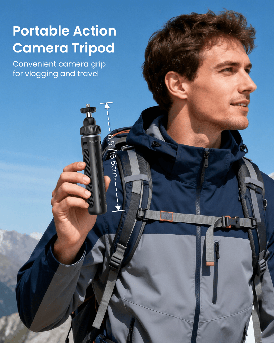Quick Release Selfie Stick Tripod with 1/4" Screw