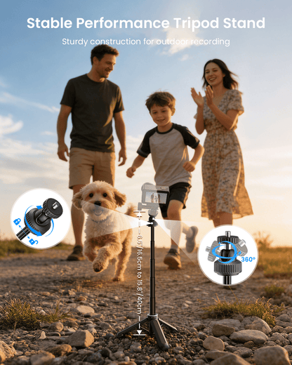 Quick Release Selfie Stick Tripod with 1/4" Screw
