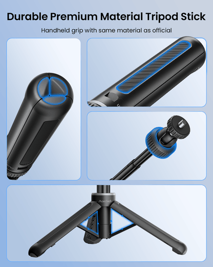 Quick Release Selfie Stick Tripod with 1/4" Screw