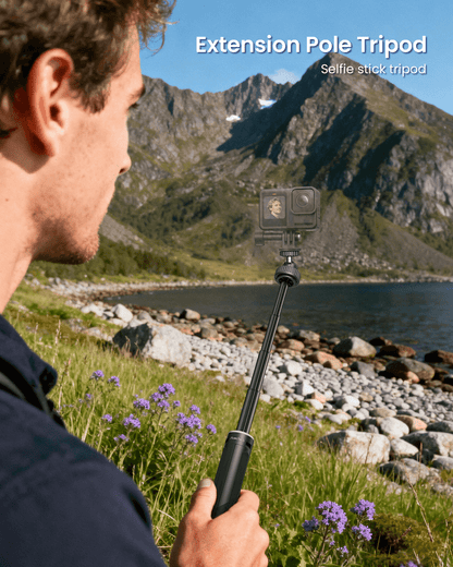 Quick Release Selfie Stick Tripod with 1/4" Screw