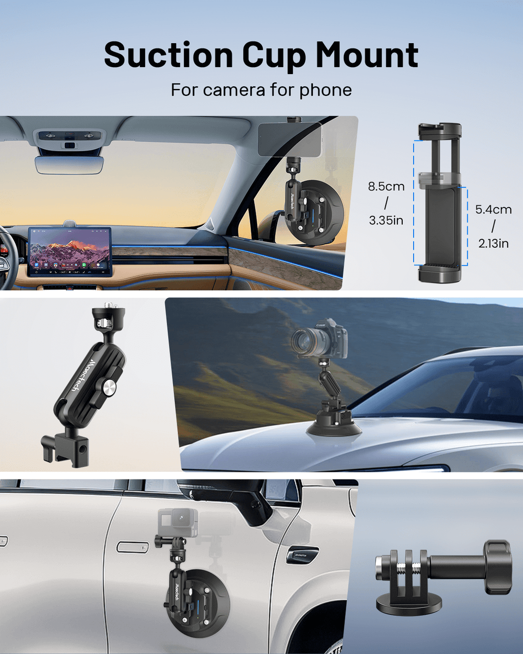 5" Electric Suction Cup Mount