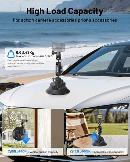 5" Electric Suction Cup Mount