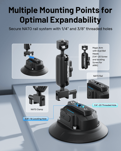 5" Electric Suction Cup Mount