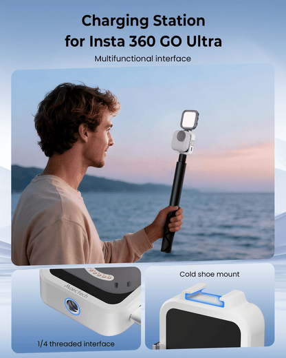 Charging Base for Insta360 GO Ultra (Plug-in Power Design)