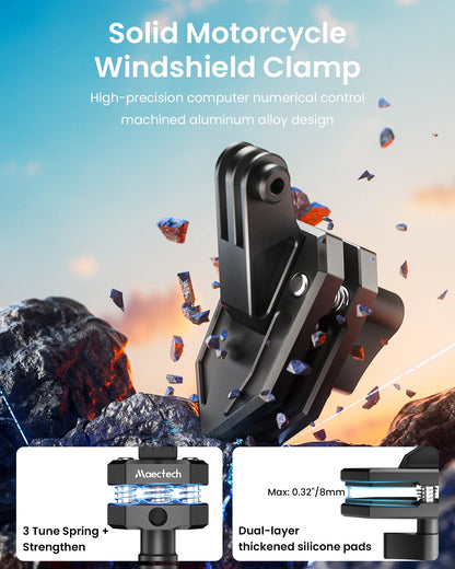 Motorcycle Windshield Clip Camera Mount