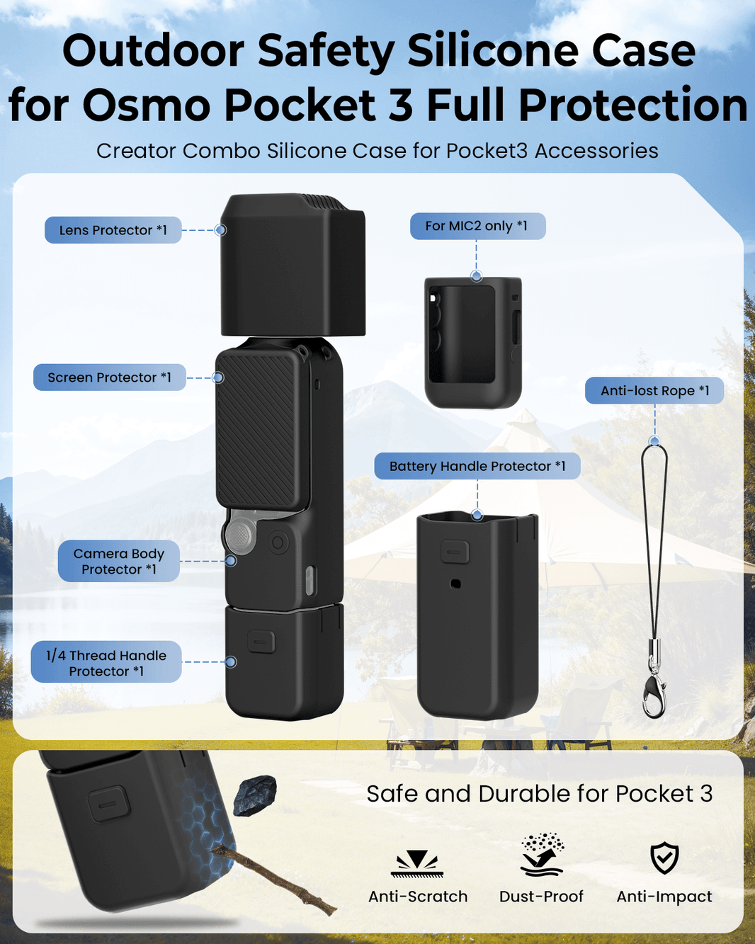Silicon Protective Case for Pocket 3