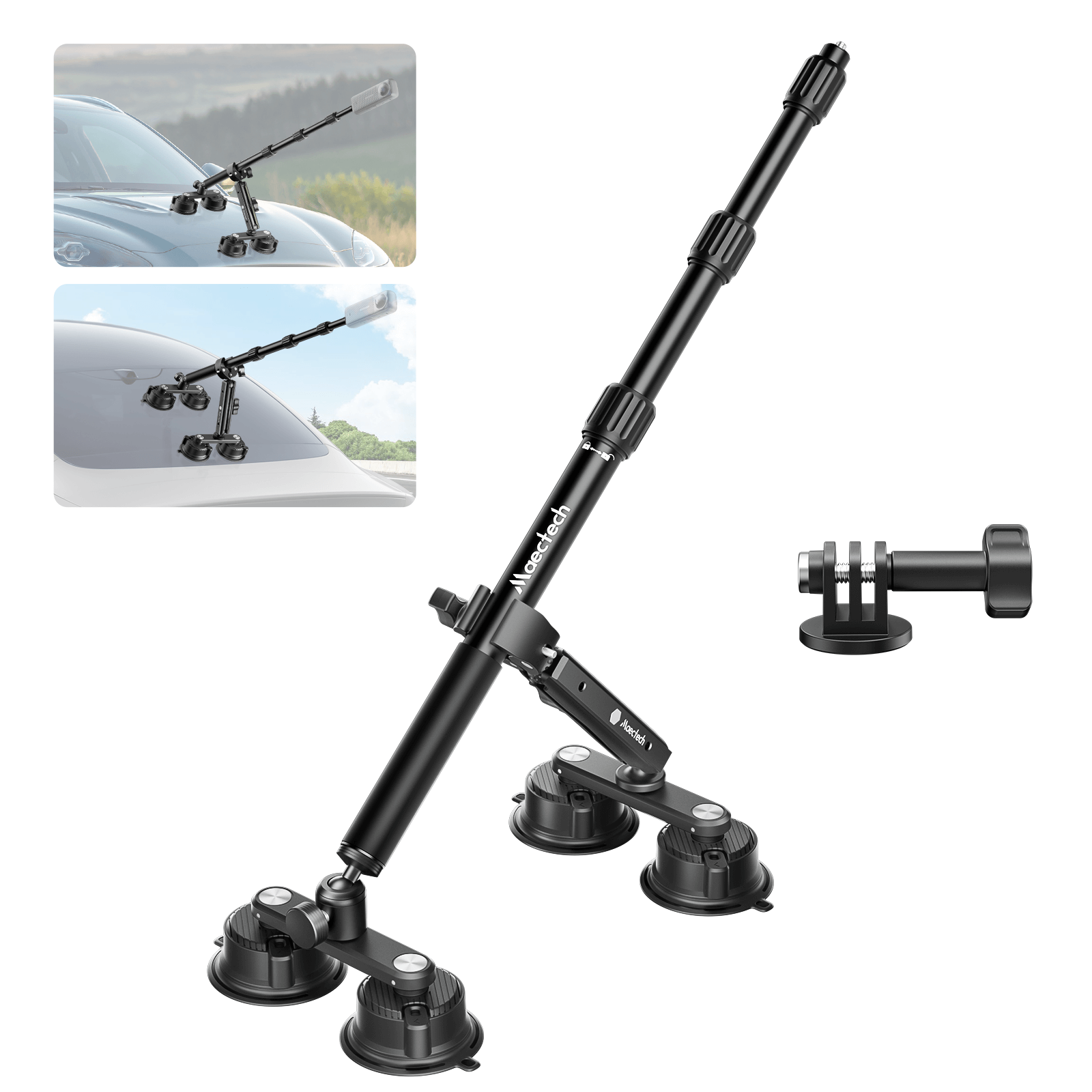 Maectech Four Suction Cup Car Mount Pro on a white background