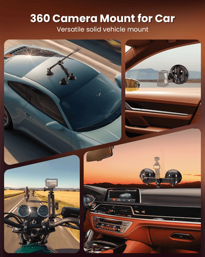 Triple Suction Cup Car Mount Kit